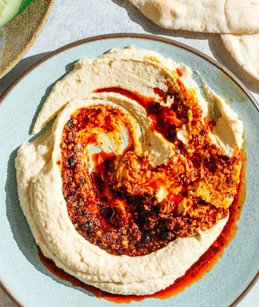 Chili Oil Hummus Dip