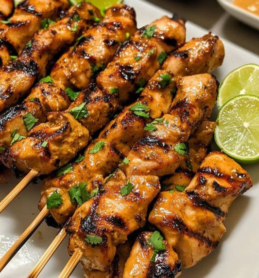 Grilled Chili Oil Chicken Skewers